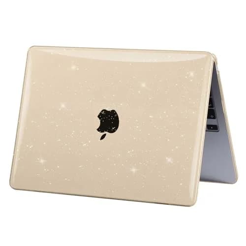 EooCoo Sparkly Case for MacBook Air 13 inch M5/M4/M3/M2 2026-2022 | Starlight Glitter Design thumbnail 7