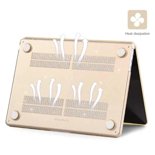 EooCoo Sparkly Case for MacBook Air 13 inch M5/M4/M3/M2 2026-2022 | Starlight Glitter Design thumbnail 3