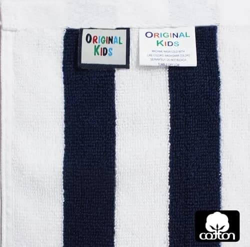 ORIGINAL KIDS Cabana Stripe Wash Cloths - 100% Cotton Set of 12 | 30x30 cm (12x12 Inch) thumbnail 6