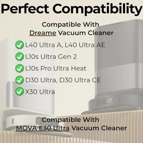 JoyBros Replacement Parts Kit for Dreame L10s Ultra Heat & X30 Ultra Robot Vacuums | 21-Piece Set thumbnail 2