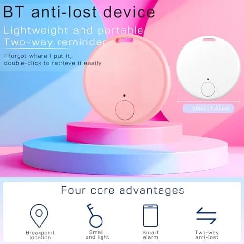 Konohan 5-Pack Item Finder Tag Locator with CR2032 Battery | Bluetooth Tracker for Keys, Wallets, Bags, Pets, Luggage thumbnail 5