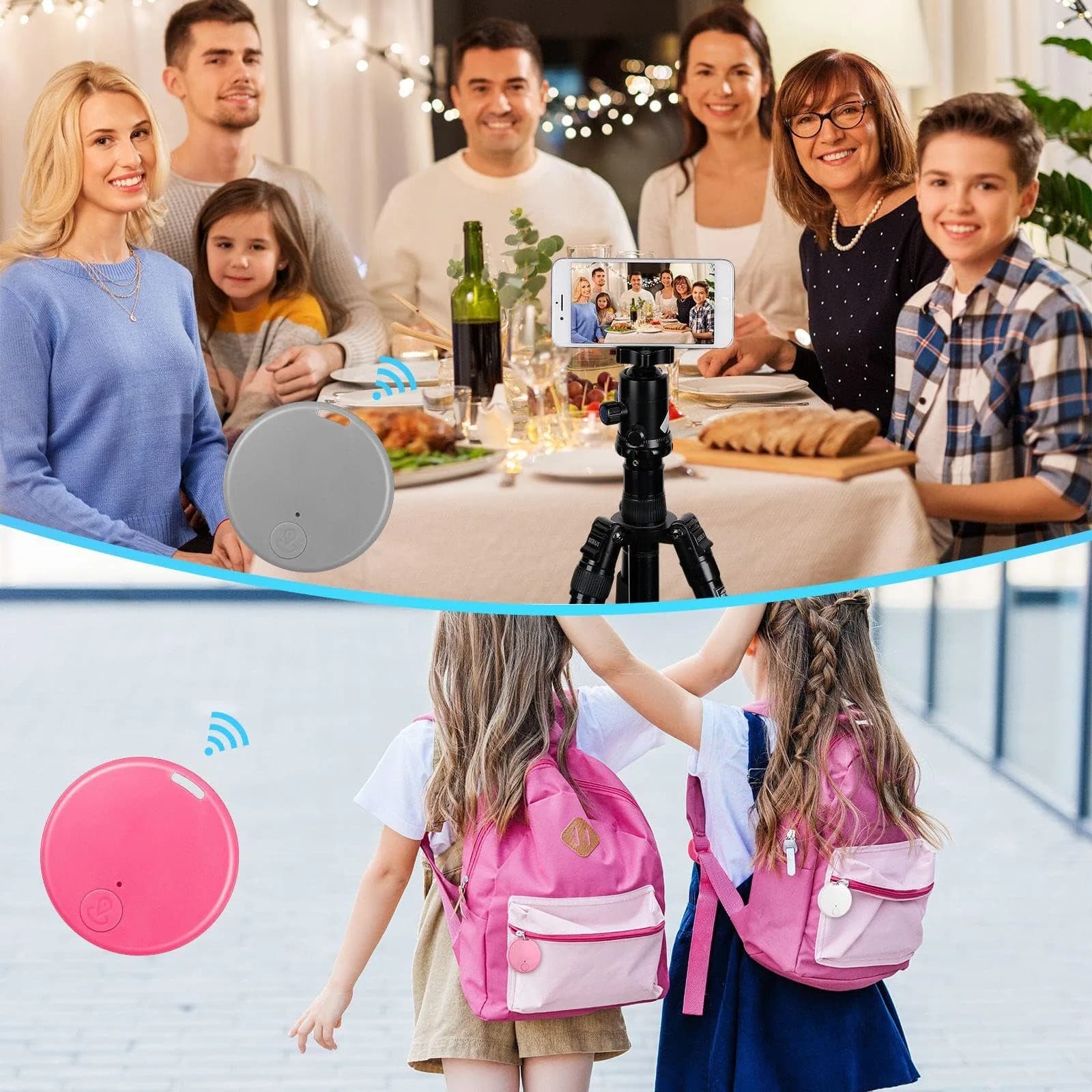 Konohan 5-Pack Smart Item Finder with CR2032 Battery | Bluetooth Tracker for Keys, Wallets, Pets, Luggage (Cute) - view 6