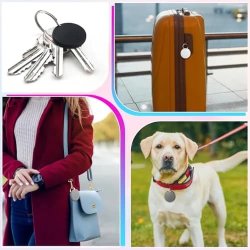 Konohan 5-Pack Item Finder Tag Locator 3.8cm Diameter | Bluetooth Tracker for Keys, Wallets, Bags, Pets thumbnail 5