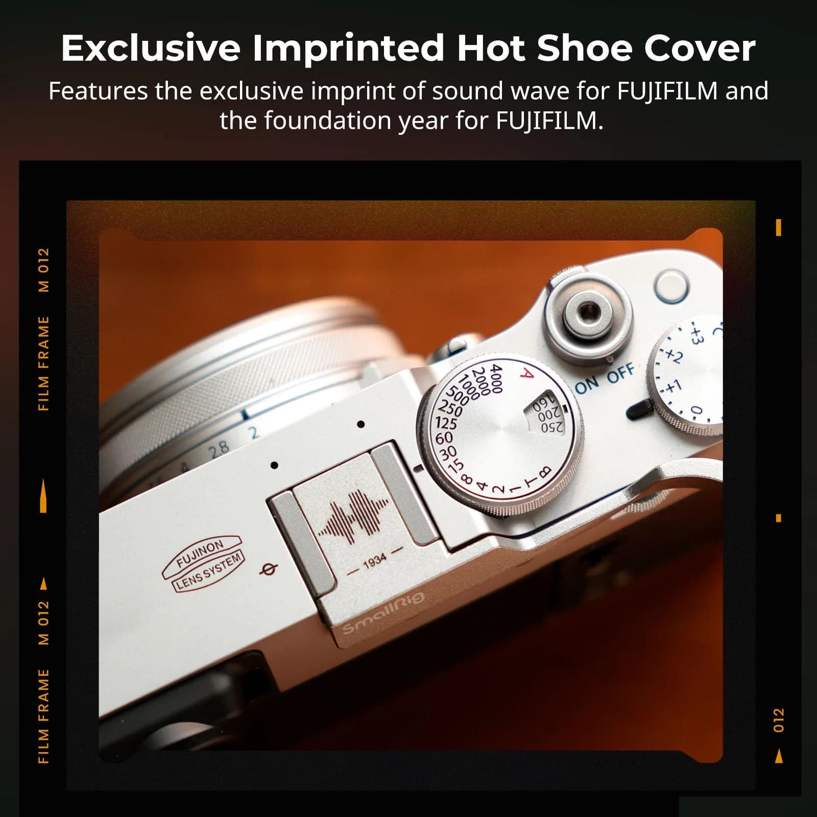 SMALLRIG Thumb Grip with Hot Shoe Cover for FUJIFILM X100VI/X100V (Silver) | Ergonomic Grip with Shutter Button - view 2
