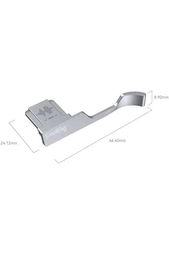SMALLRIG Thumb Grip with Hot Shoe Cover for FUJIFILM X100VI/X100V (Silver) | Ergonomic Grip with Shutter Button thumbnail 3