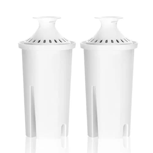 Overbest Pitcher Water Filter Replacement for Brita® Filters, 2 Pack | NSF Certified, Reduces Chlorine & Lead thumbnail 1
