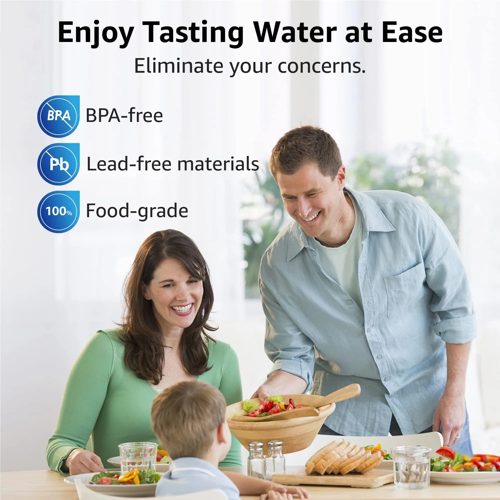 Overbest Pitcher Water Filter Replacement for Brita® Filters, 2 Pack | NSF Certified, Reduces Chlorine & Lead - view 9