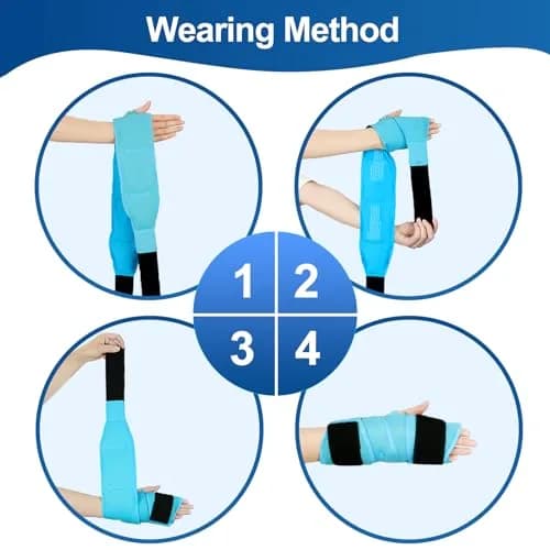 Comfytemp 33" Full Hand Wrist Ice Pack Wrap for Carpal Tunnel Relief | Reusable Cold & Heat Therapy thumbnail 5