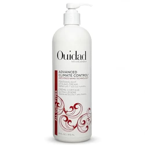 Ouidad Advanced Climate Control Featherlight Styling Cream, 16 Fl Oz | Soft Hold for Curly Hair with Nano Technology thumbnail 1