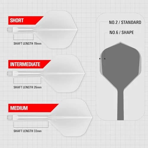 Target Darts K-Flex Integrated Dart Flights and Shafts, Intermediate 26mm (3-Pack) | Professional Dart Accessories for Stable Flight thumbnail 3