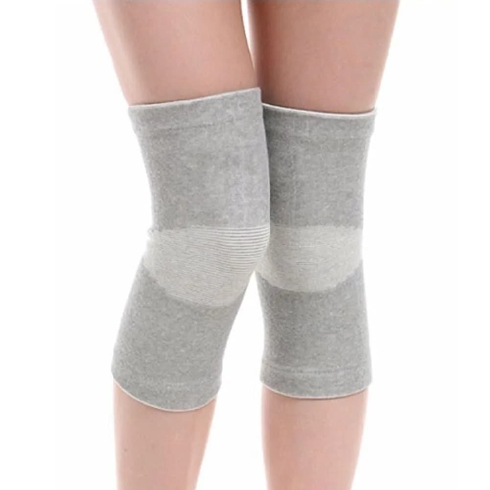 JUMISEE XX-Large Gray Cotton Knee Sleeves (1 Pair) for Knee Support & Pain Relief - view 2