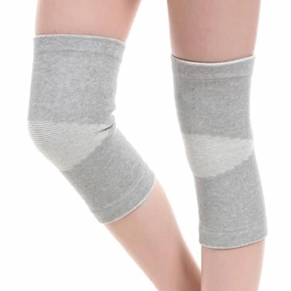 JUMISEE XX-Large Gray Cotton Knee Sleeves (1 Pair) for Knee Support & Pain Relief - view 3