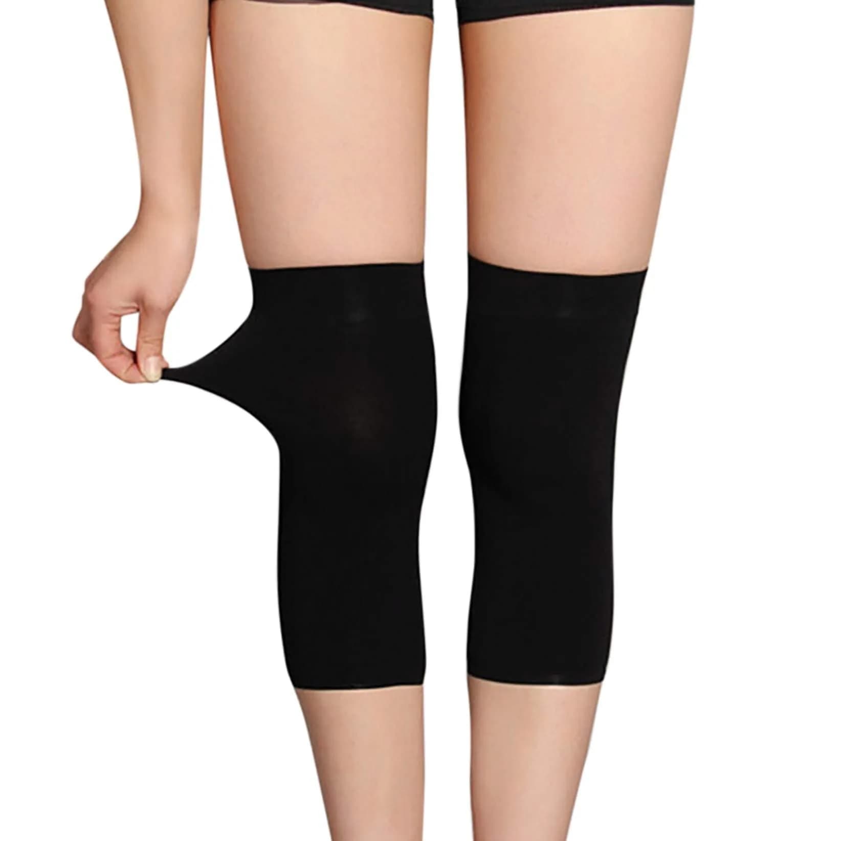 JUMISEE XX-Large Black Cotton Knee Sleeves (1 Pair) for Knee Support & Pain Relief - view 3