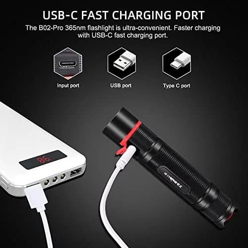 DARKBEAM UV Flashlight 365nm Black Light Woods Lamp | Portable Pet Urine & Currency Detector thumbnail 6