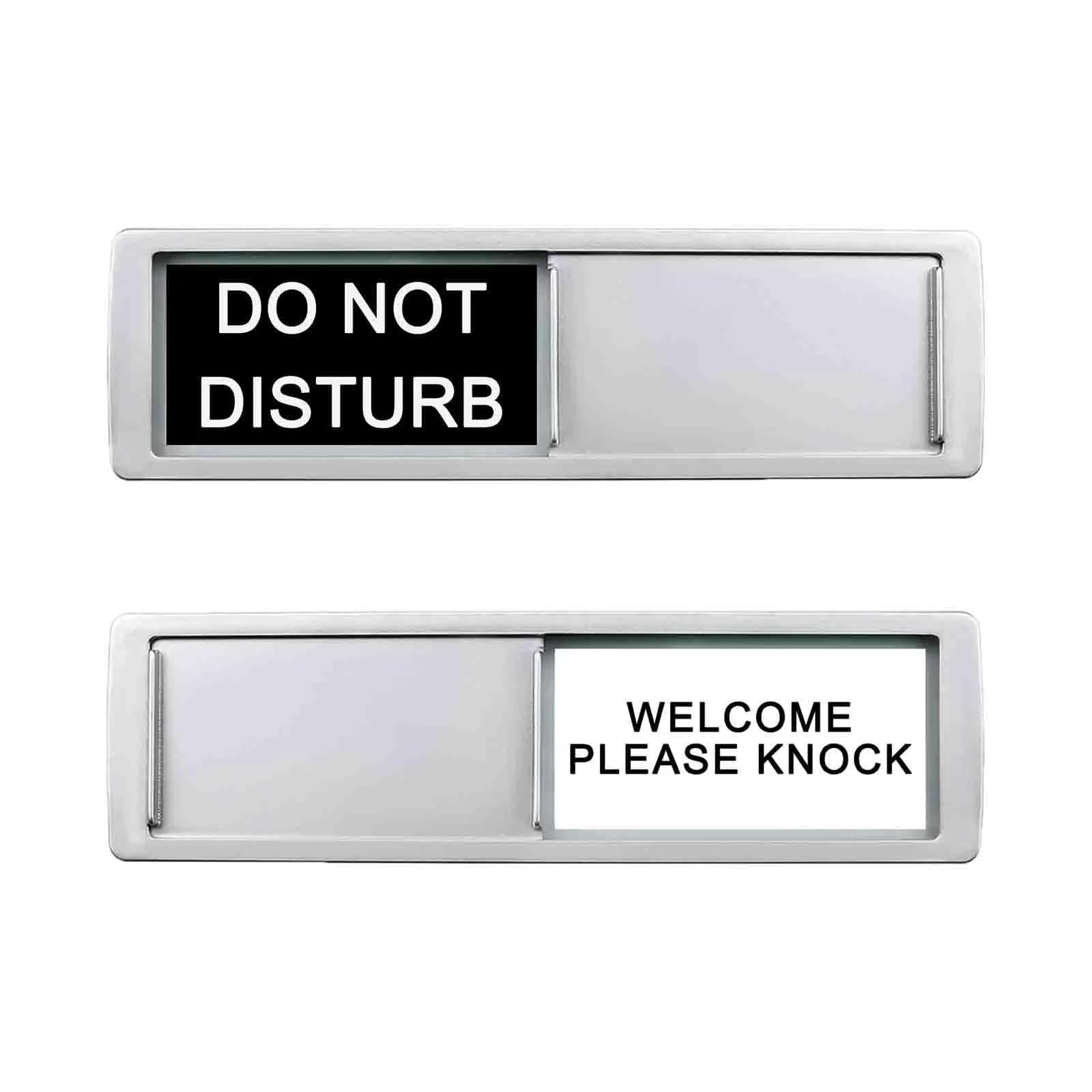 LoYinLo Do Not Disturb Sign 18cm x 5cm | Clear Privacy Indicator for Offices and Homes - main product image