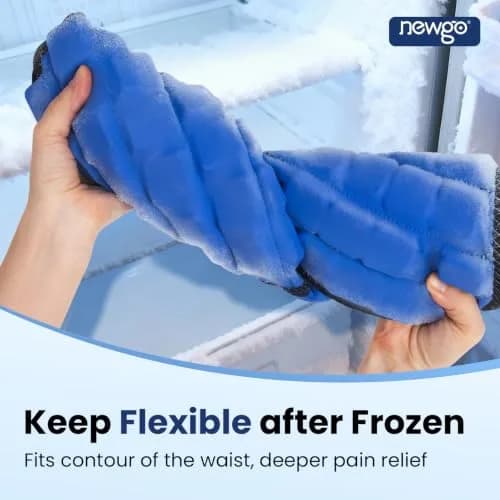 NEWGO Lower Back Ice Pack Wrap with Adjustable Straps, 2 Hours Long-Lasting Cold Therapy | Reusable Gel Pack for Sciatica, Lumbar, Herniated Disc Pain Relief thumbnail 5