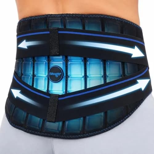 NEWGO Lower Back Ice Pack Wrap with Adjustable Straps, 2 Hours Long-Lasting Cold Therapy | Reusable Gel Pack for Sciatica, Lumbar, Herniated Disc Pain Relief thumbnail 1