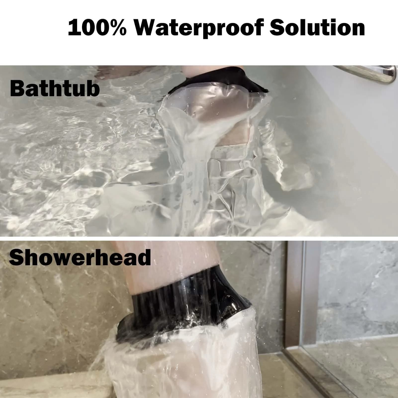 CIVJET Waterproof Leg Cast Cover for Showering, Short Leg (7.9" Diameter) | FDA Approved Orthopedic Brace - view 2