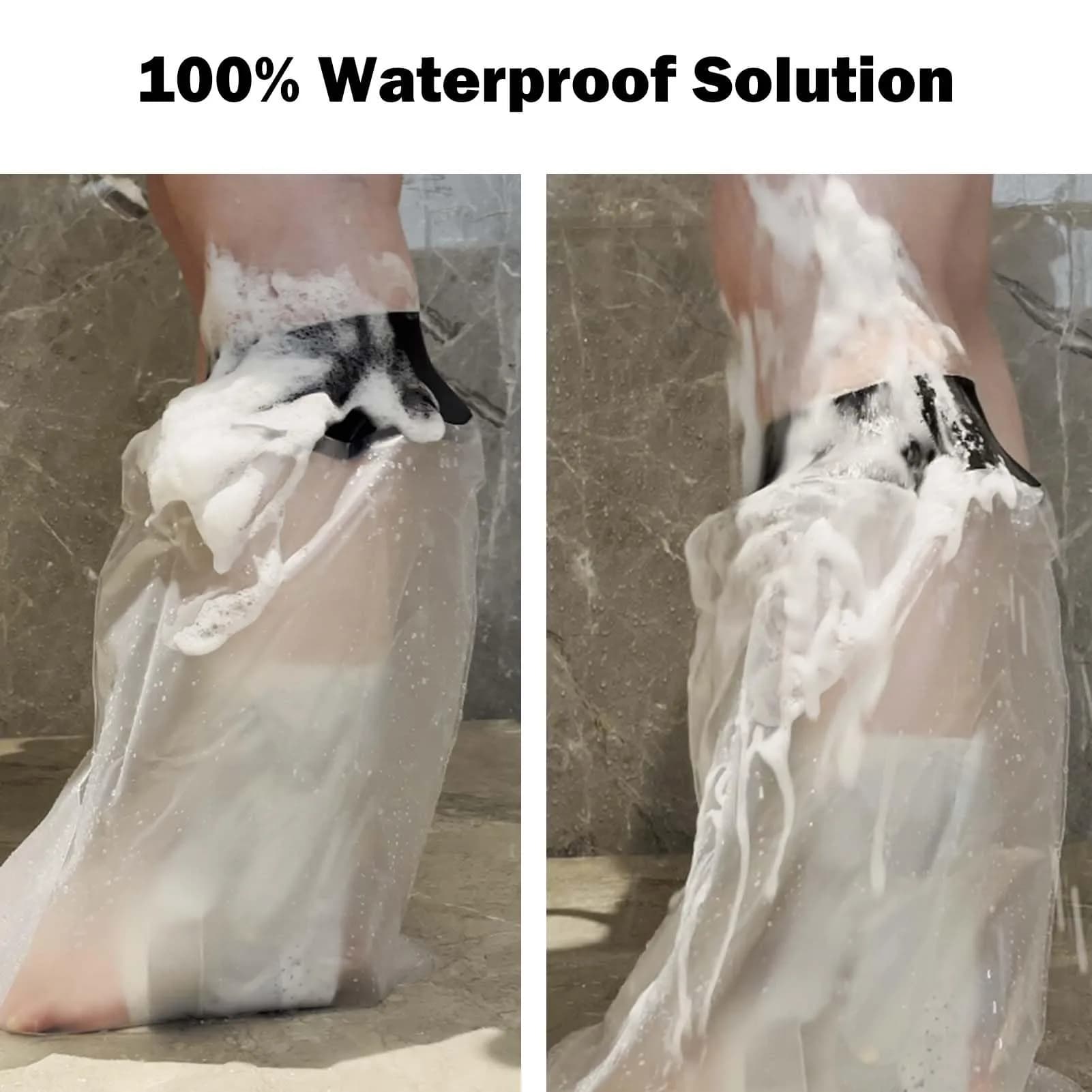 CIVJET Waterproof Leg Cast Cover for Showering, Short Leg (7.9" Diameter) | FDA Approved Orthopedic Brace - view 5