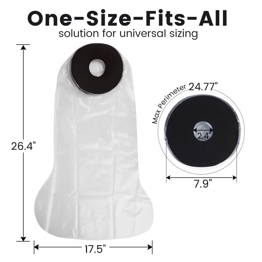 CIVJET Waterproof Leg Cast Cover for Showering, Opening Diameter 7.9" (200mm) | FDA Approved Professional Healthcare - view 3