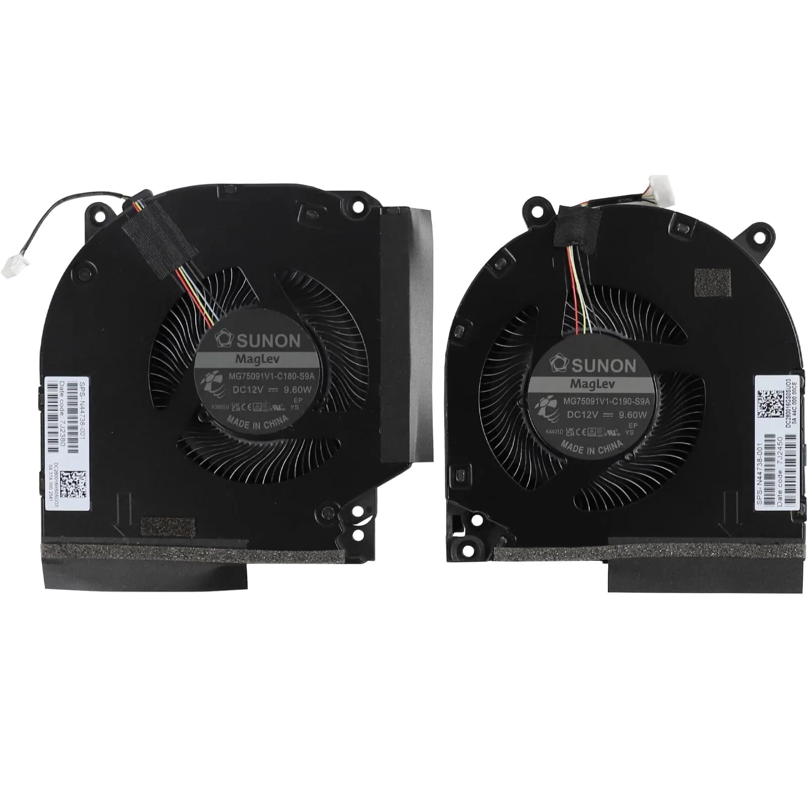 YAEHUYING CPU+GPU Cooling Fan for HP Victus 9 16-R TPN-C169 N44738-001 (12V 9.60W 4-Pin)