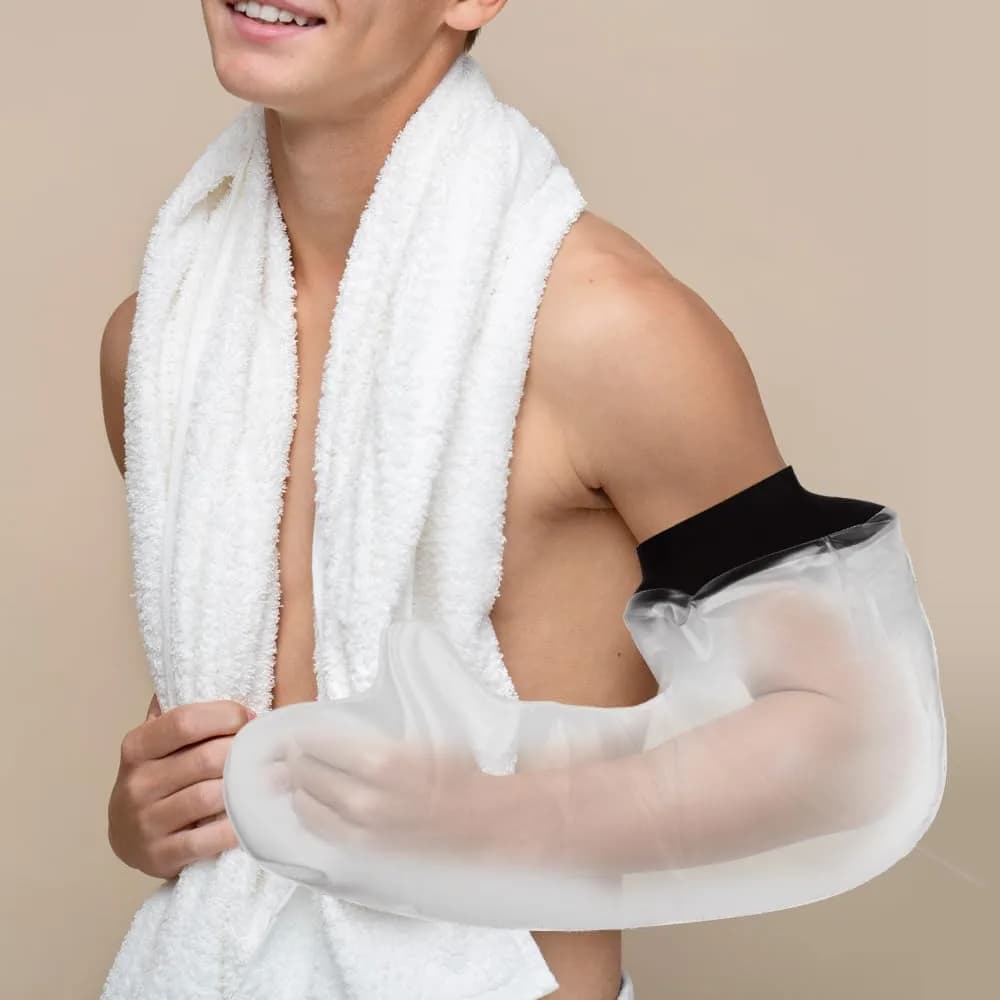 CIVJET Full Arm Cast Cover for Shower, Waterproof Cast Protector for Elbow, Upper Arm, Diameter 7.9" | FDA Approved Medical Grade Silicone - view 5