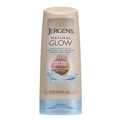 Jergens Natural Glow In Shower Lotion & Instant Sun Body Mousse, Medium to Deep Skin Tone, 7.5 Fl Oz + 6 Oz | Streak-Free Fake Tan thumbnail 2