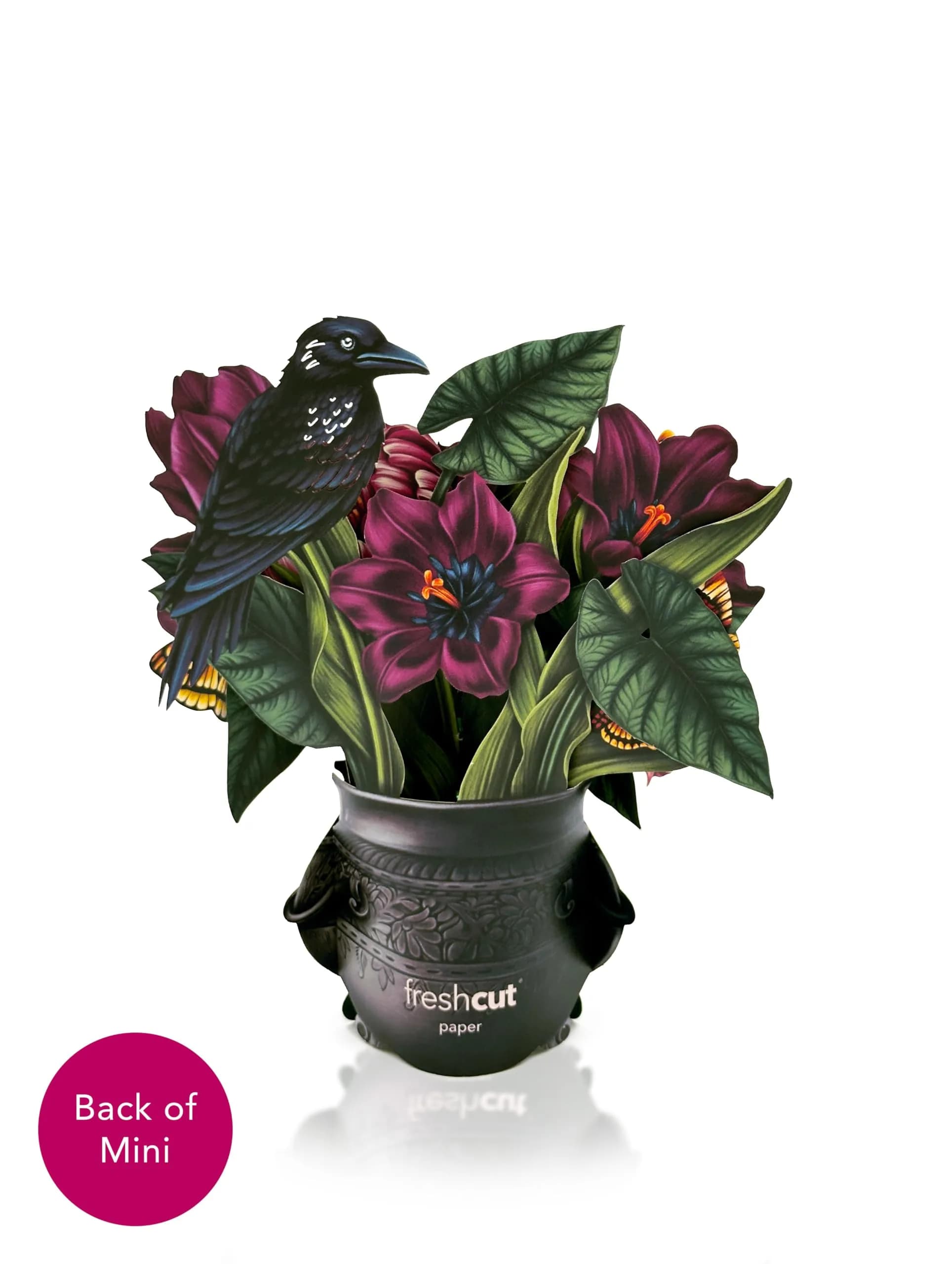 Freshcut Paper Moonlight Garden Pop Up Card 15.2cm (6 Inch) Forever Flower Bouquet | Unique 3D Floral Greeting Card - view 2