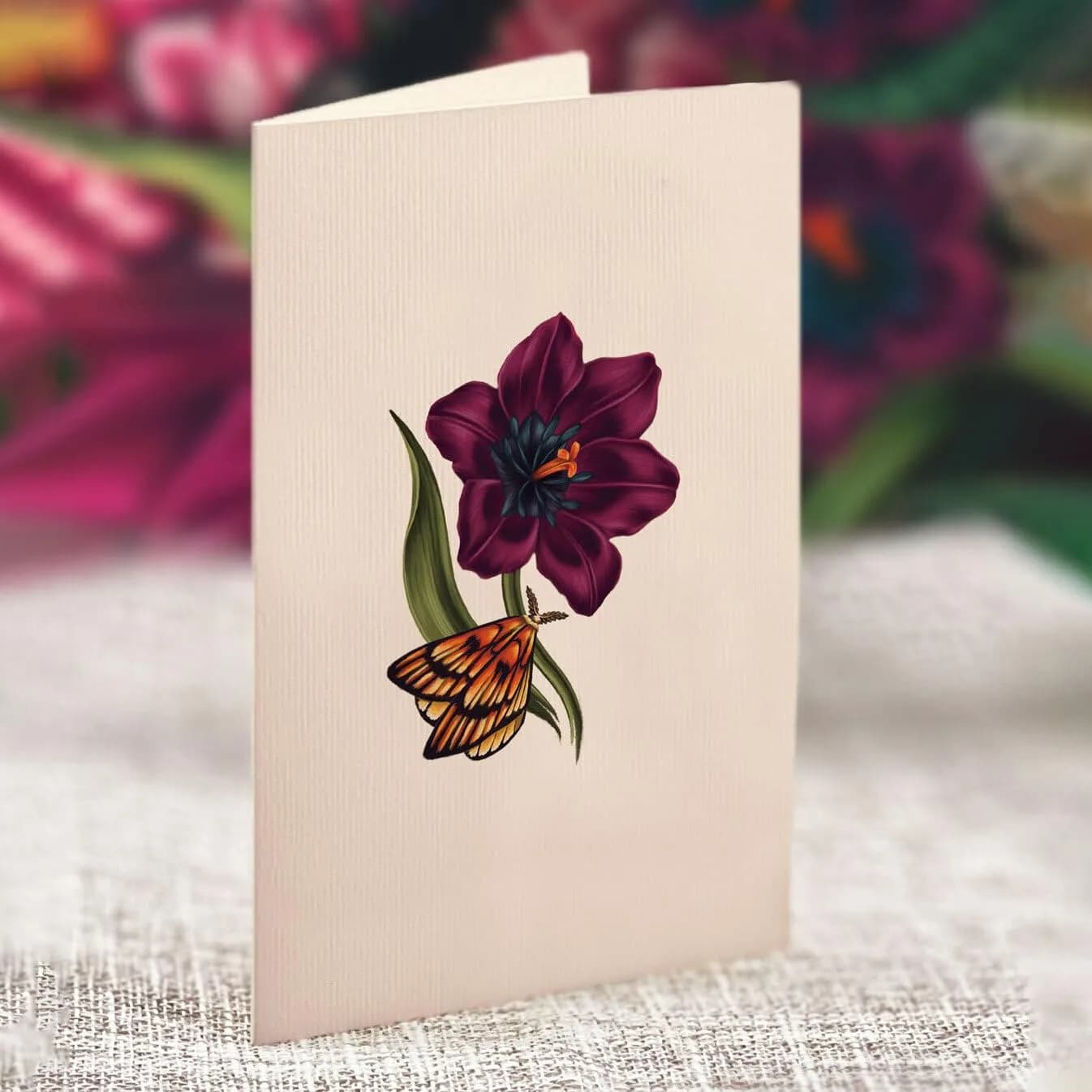 Freshcut Paper Moonlight Garden Pop Up Card 15.2cm (6 Inch) Forever Flower Bouquet | Unique 3D Floral Greeting Card - view 4