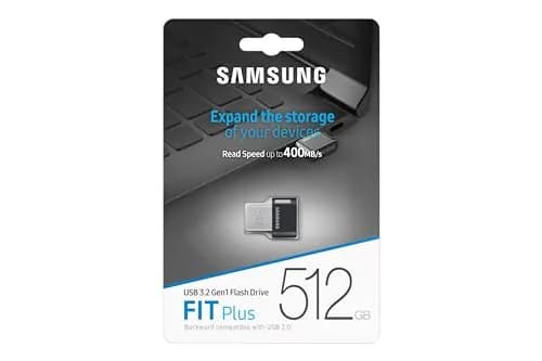 Samsung FIT Plus 512GB USB 3.2 Flash Drive Gunmetal Gray | Seamless Fit, Fast Transfer thumbnail 9