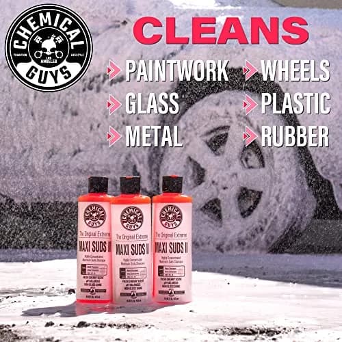 Chemical Guys Maxi-Suds II Foaming Car Wash Soap 946ml (32 fl oz) | Scratch-Free Shine for All Vehicles thumbnail 9