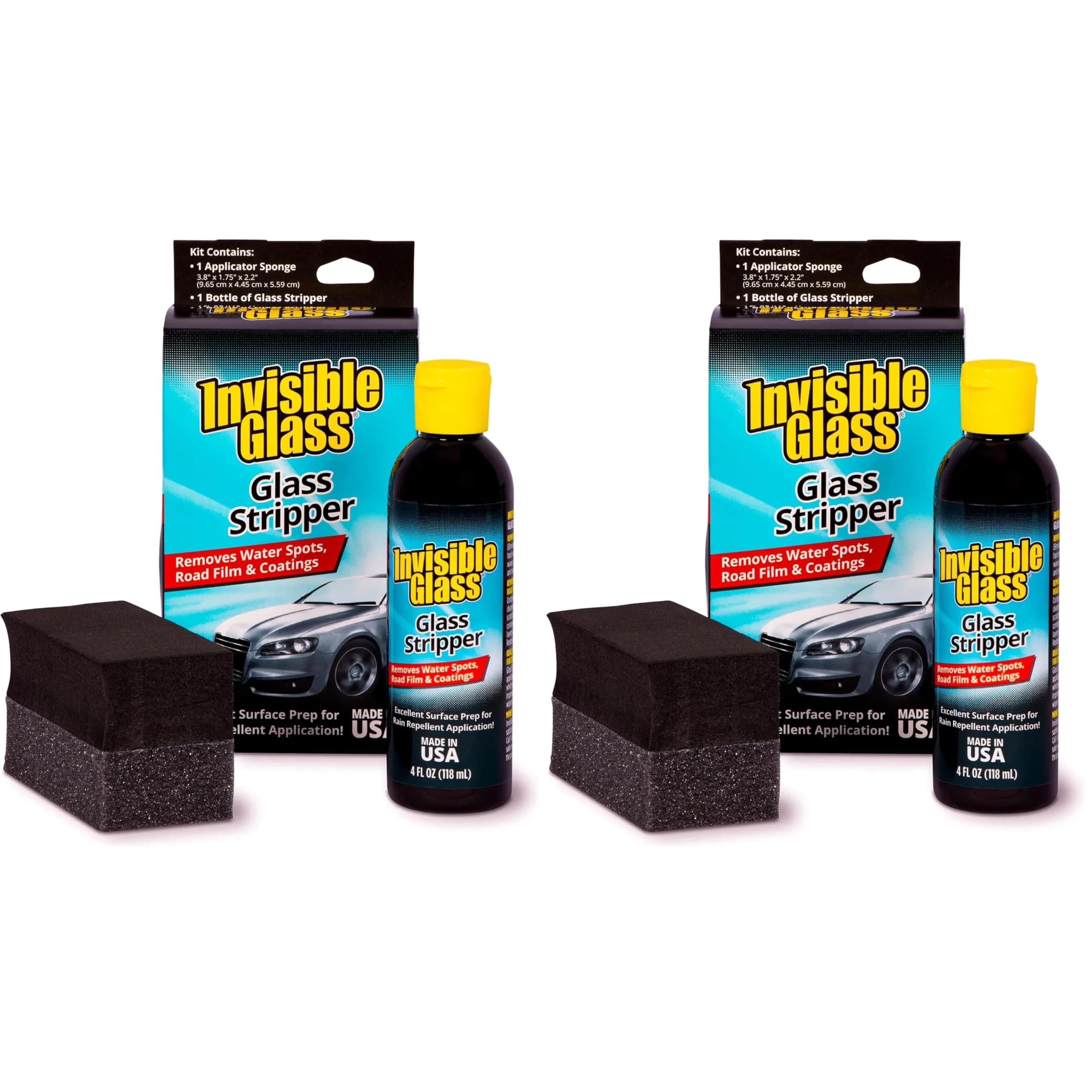 Invisible Glass Glass Stripper 236ml (8 Fl Oz) | Removes Water Spots, Coatings & Road Film