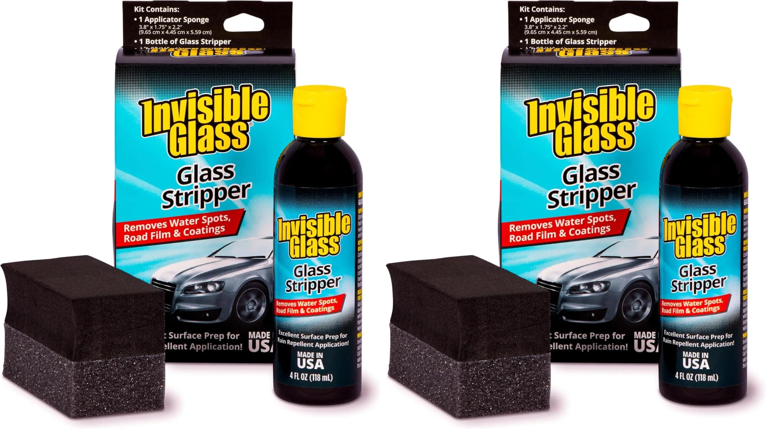 Invisible Glass Glass Stripper 236ml (8 Fl Oz) | Removes Water Spots, Coatings & Road Film