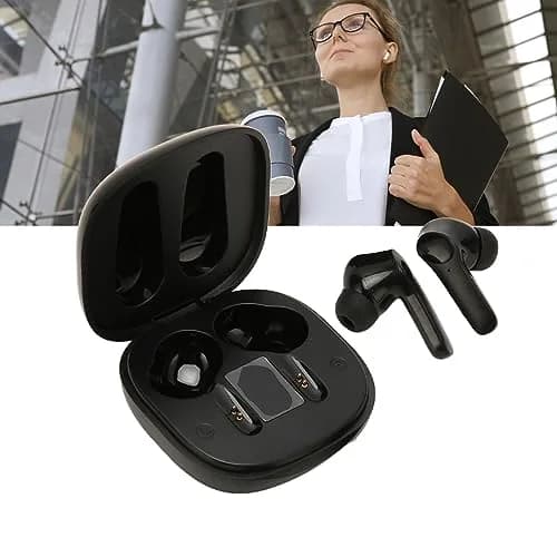 Yunir Translator Earbuds Bluetooth 74 Languages 70 Accents Real Time Simultaneous Translation with Charging Case | Black thumbnail 2