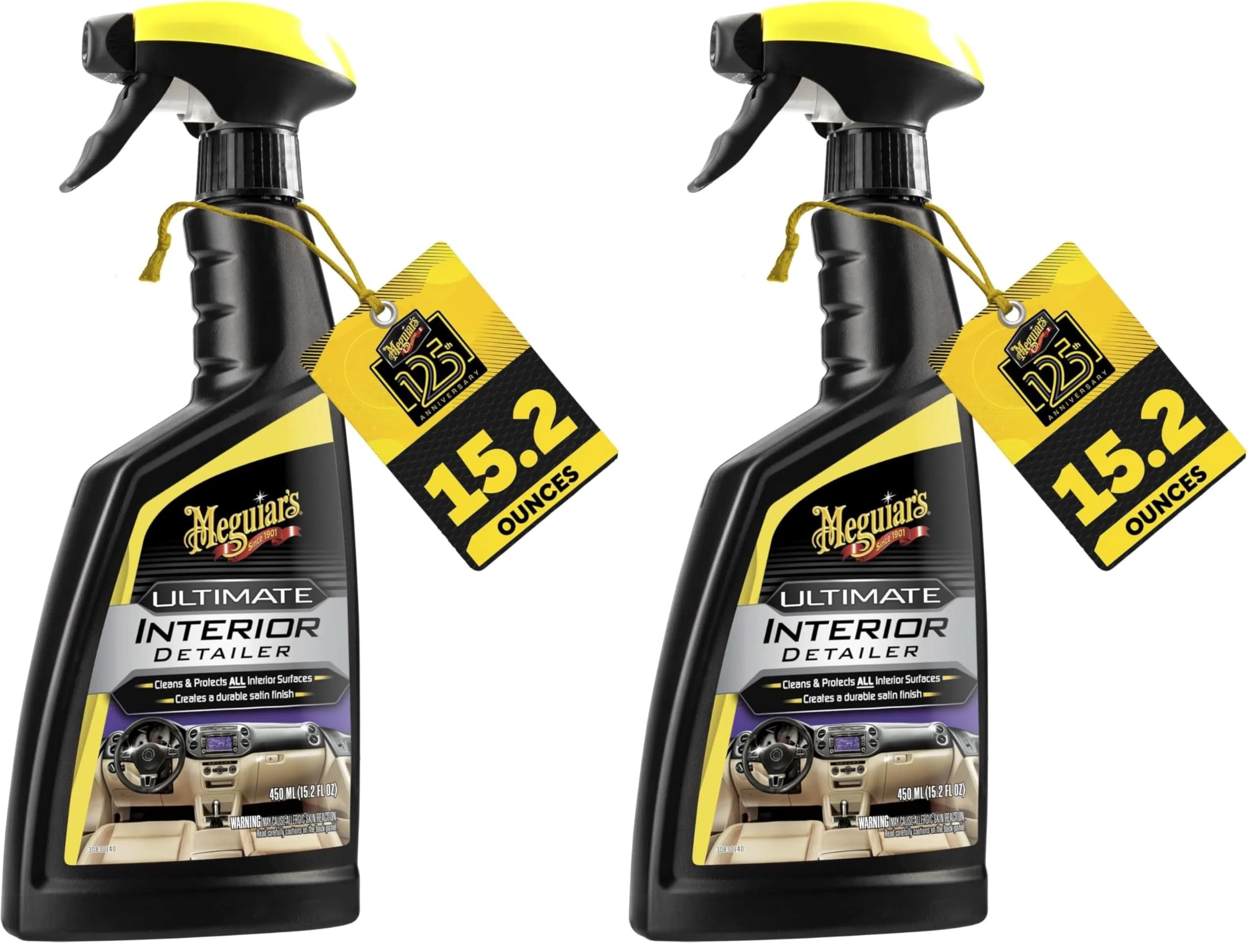Meguiar's Ultimate Interior Detailer Spray 450ml (15.2 Fl Oz) 2-Pack | Cleans & Protects All Interior Surfaces - main product image