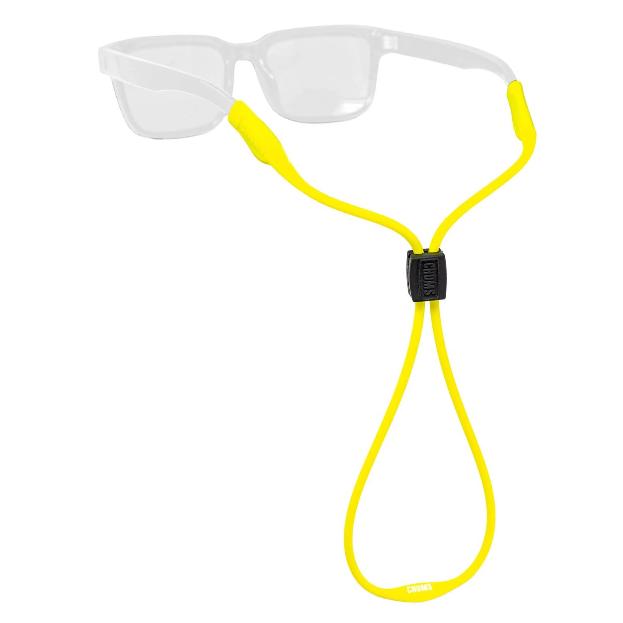 Chums Slim Retainer - Adjustable Black Silicone Eyewear Keeper for Men & Women | 19-inch (48.26 cm) — Citrus