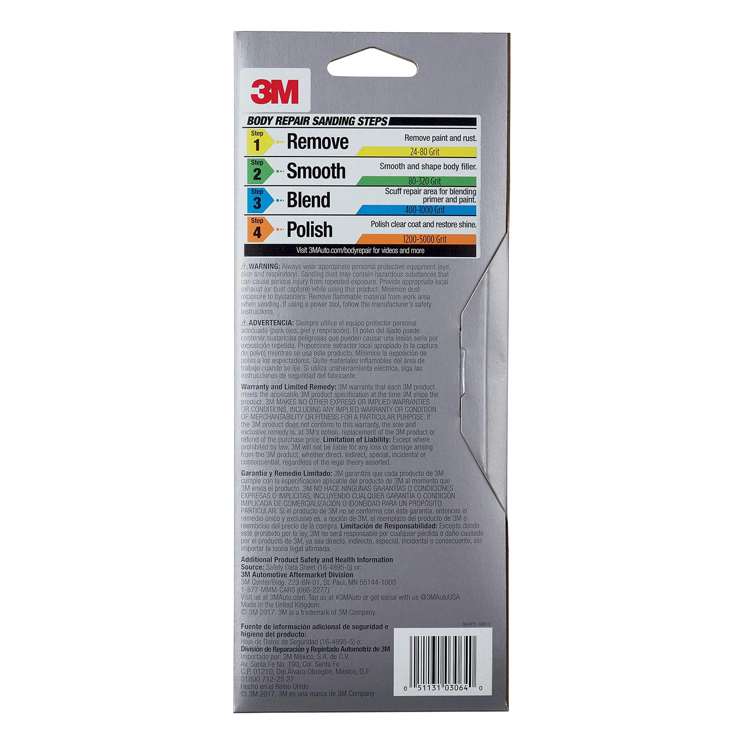 3M Performance 3000 Grit Sandpaper Sheet 8.98 in x 3.66 in (2-Pack) | Polishes Clear Coats for Refined Finishes - view 8
