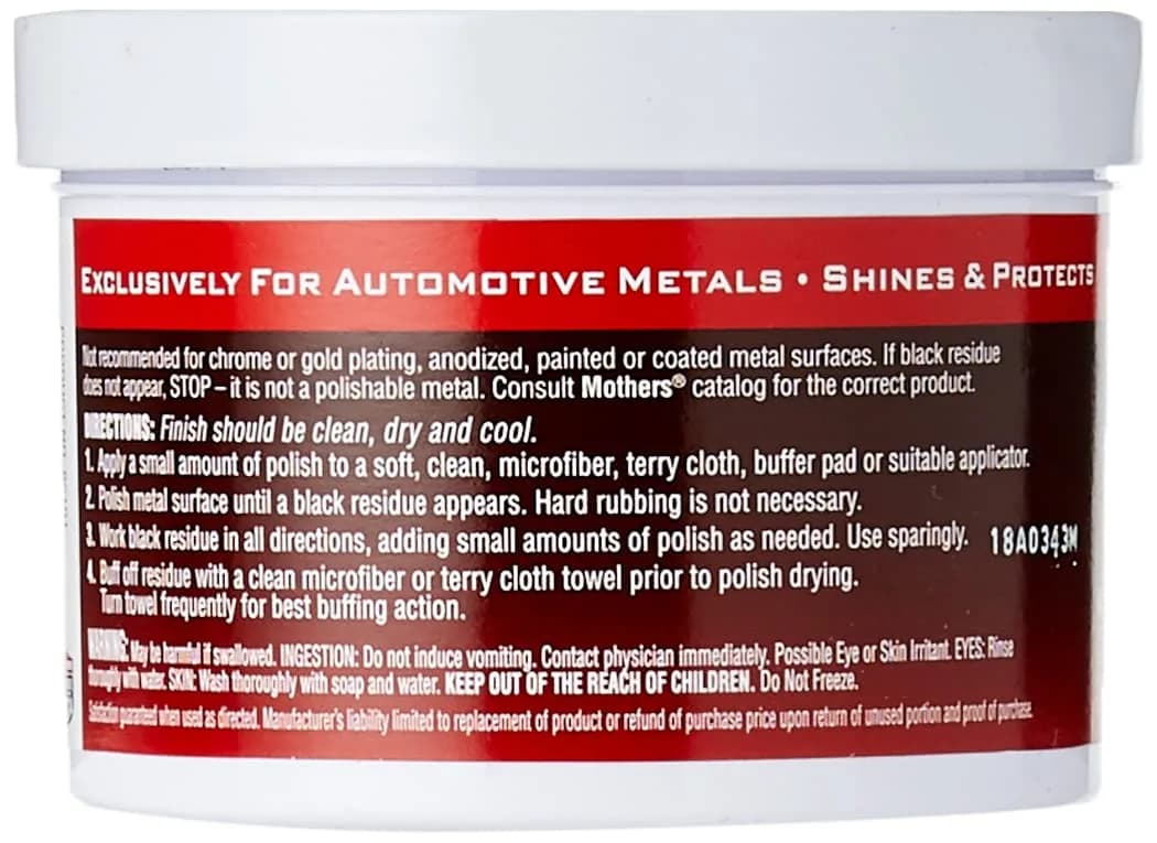 Mothers Mag & Aluminum Polish 10 oz Pack of 2 | Brilliant Shine for All Uncoated & Unplated Metals - view 2