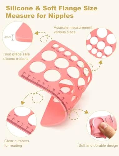 Bjabtan Wearable Breast Pump Bag with Nipple Ruler & Tray | Yellow, Holds 2 Pumps thumbnail 5