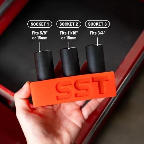 Stupid Simple Tools Tap Socket Wrench Adapter Set - 3-Piece Set - Fits Taps Up to 3/4" - 1/2" Drive thumbnail 3