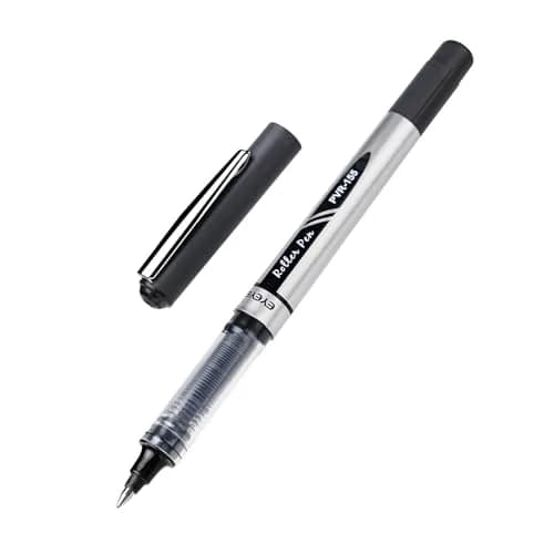 EYEYE Black Rollerball Pens Pack of 12 | 0.7mm Fine Point, Quick Dry, Liquid Ink thumbnail 3