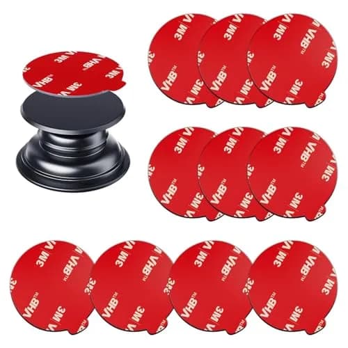 APPS2Car 10 Pack 3M VHB Double Sided Adhesive Pads 35mm (1.38 Inches) | High Bond Circle Replacement for Phone Grips thumbnail 1