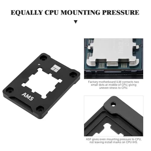 Thermalright ASF Black V2 AM5 CPU Holder | Corrective Anti-Bending Fixing Frame for AMD AM5 Socket thumbnail 6