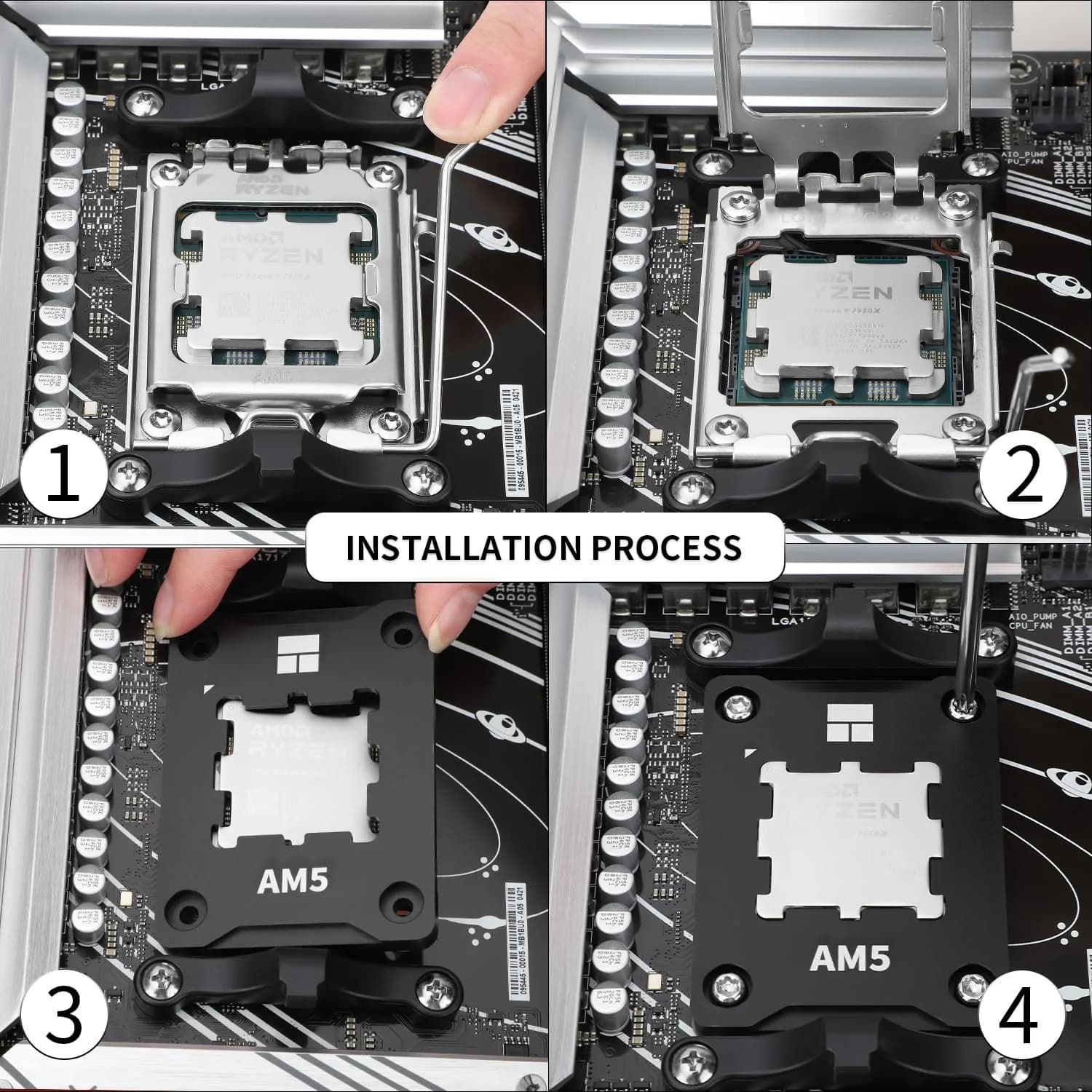 Thermalright ASF Black V2 AM5 CPU Holder | Corrective Anti-Bending Fixing Frame for AMD AM5 Socket - view 7