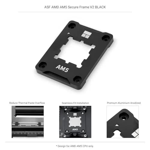 Thermalright ASF Black V2 AM5 CPU Holder | Corrective Anti-Bending Fixing Frame for AMD AM5 Socket thumbnail 2