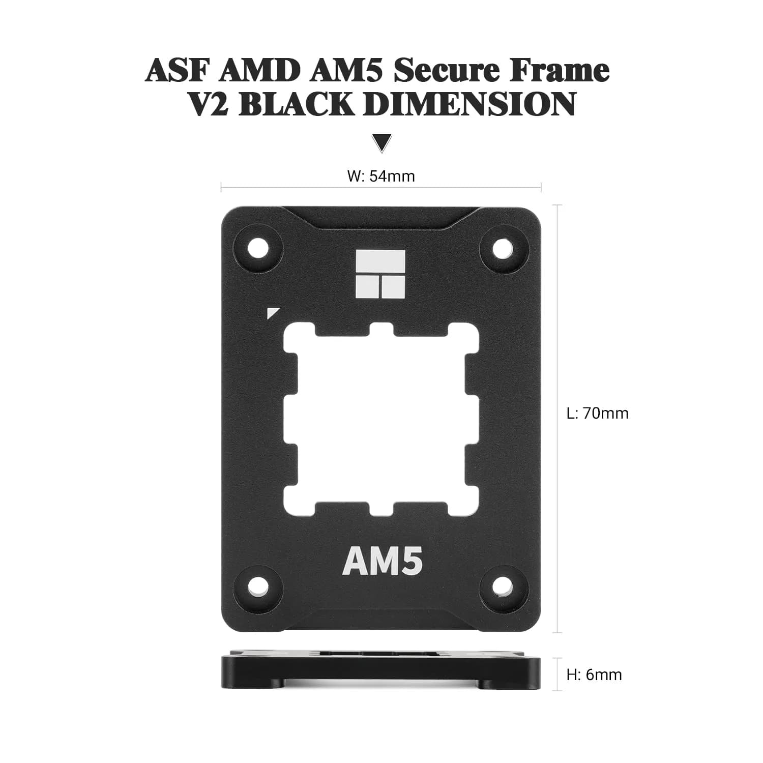 Thermalright ASF Black V2 AM5 CPU Holder | Corrective Anti-Bending Fixing Frame for AMD AM5 Socket - view 4