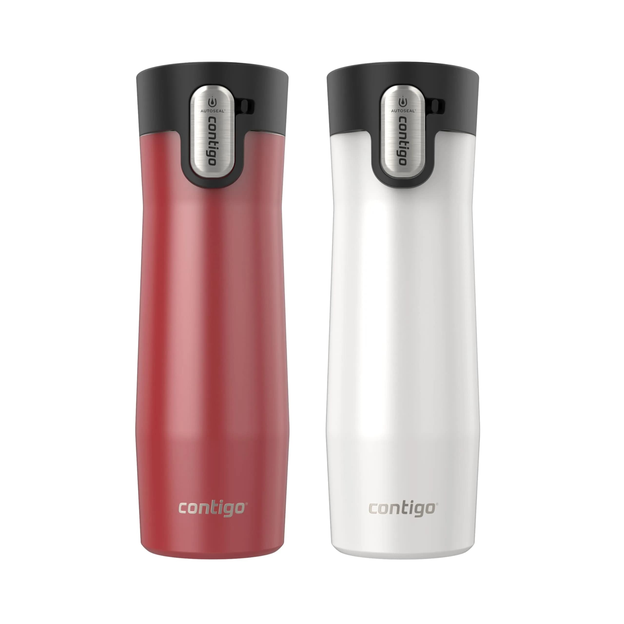 Contigo West Loop 20 oz Thermos Vacuum-Insulated Stainless Steel Travel Mug 2 Pack thumbnail 1