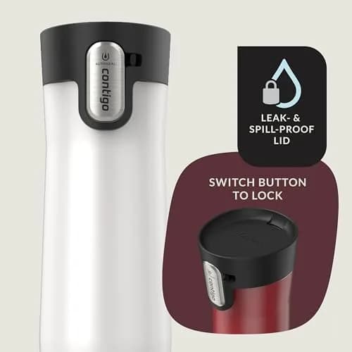 Contigo West Loop 20 oz Thermos Vacuum-Insulated Stainless Steel Travel Mug 2 Pack thumbnail 3