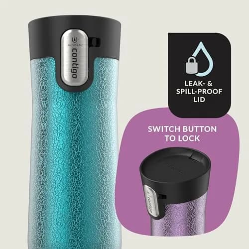Contigo AUTOSEAL West Loop 20oz Vacuum-Insulated Stainless Steel Travel Mug, 2-Pack | Leakproof & Temperature Retention thumbnail 3