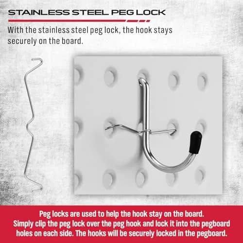 SEDY 121-Piece Pegboard Hooks Set with Bins & Utility Hangers | Black Metal Organizer for Garages & Workshops thumbnail 7